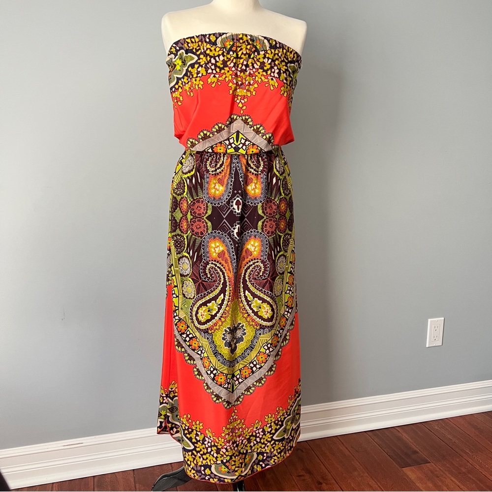 BNT Renee C. Strapless Maxi Dress Size Small